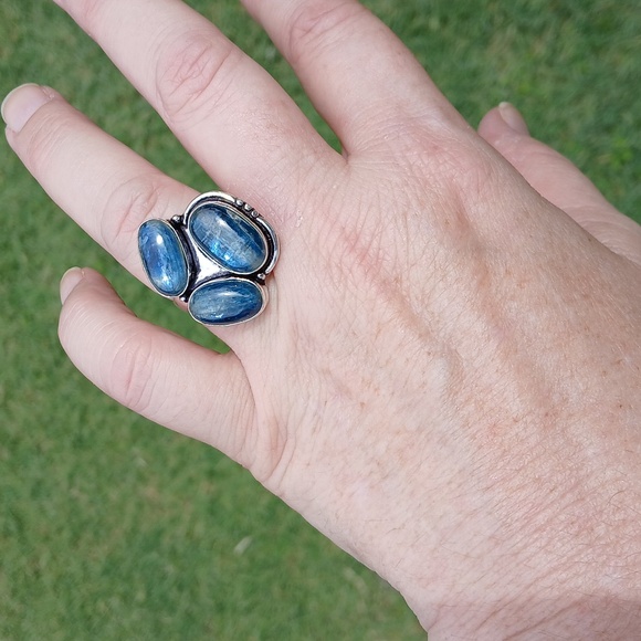 New Multi Kyanite 925 Silver Ring. - Picture 4 of 16
